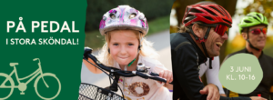 På pedal i Stora Sköndal, 3 juni klockan 10-16.