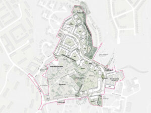 Situationsplan över planområdet.